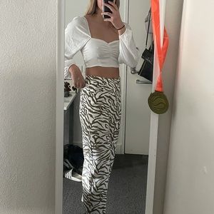 Luck and Trouble print jeans